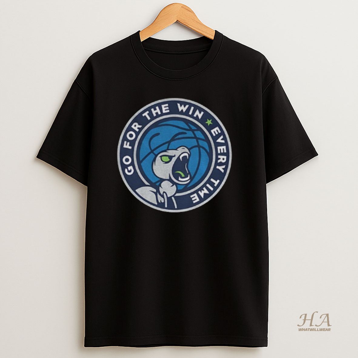 Official Minnesota Timberwolves Go For The Win Every Time Nba Basketball Logo Parody T Shirt
