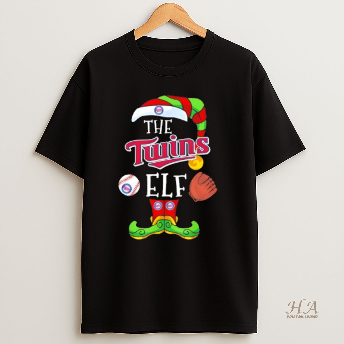 Official Minnesota Twins Christmas Elf T Shirt