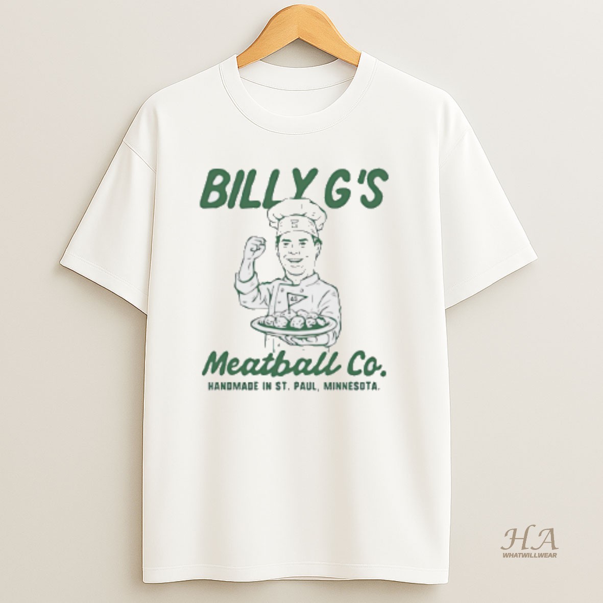 Official Minnesota Wild Billy Gs Meatball Co T Shirt