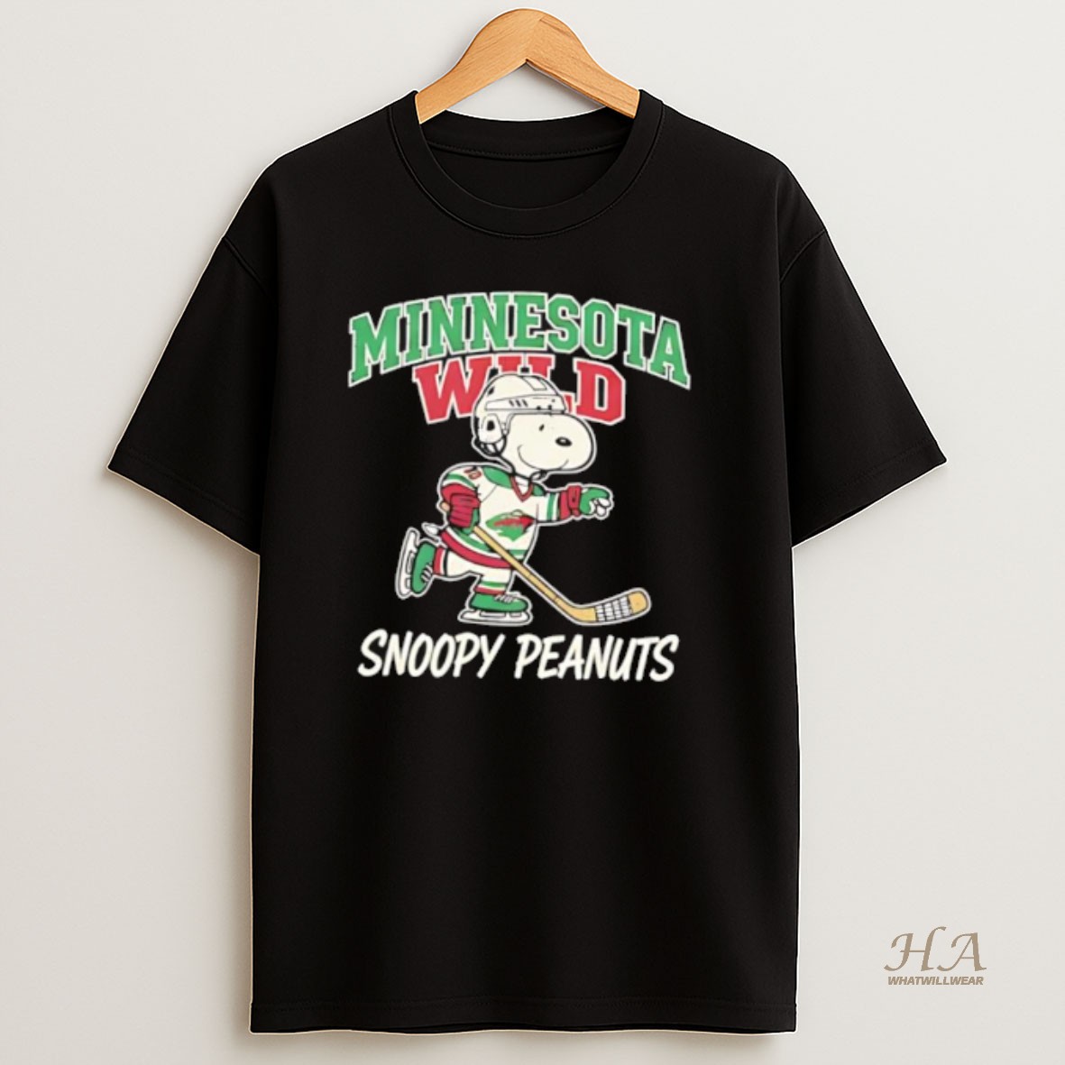 Official Minnesota Wild Snoopy Peanuts 2026 T Shirt