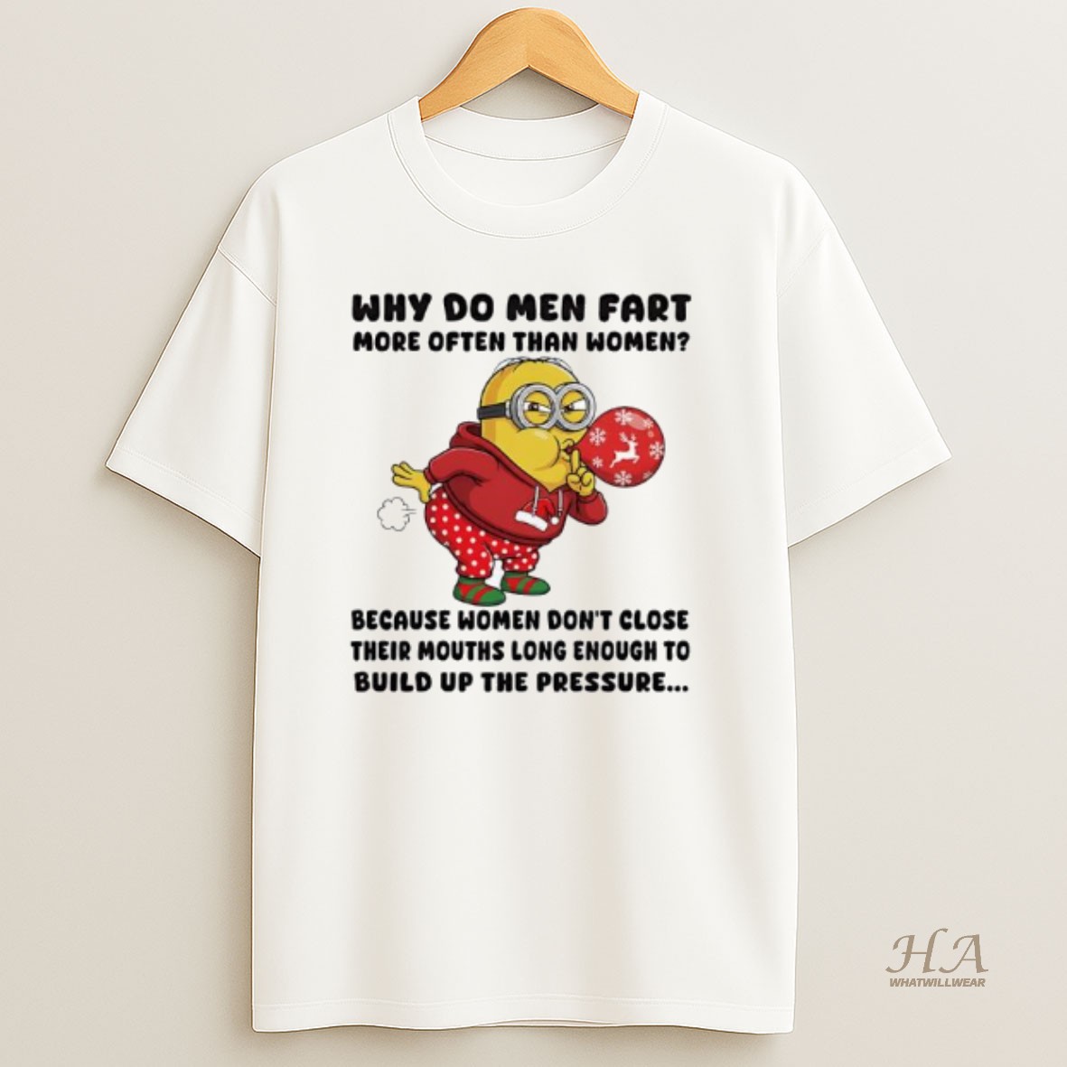 Official Minon Why Do Men Fart More Often Than Women Because Women Dont Close Their Mouths Long T Shirt