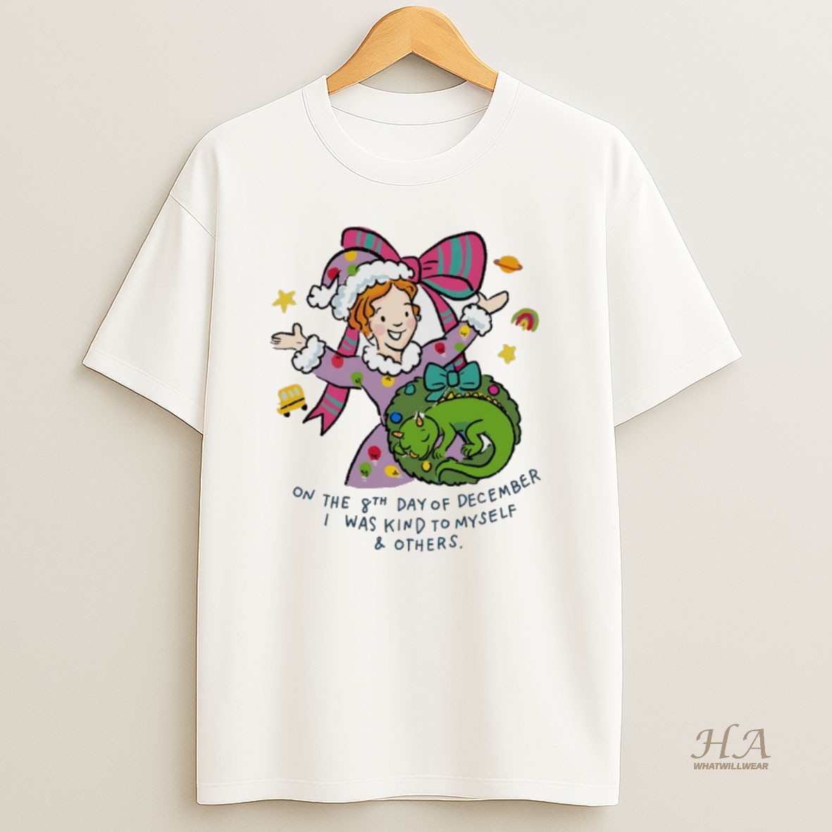 Official Miss Frizzle On The 8th Day Of December I Was Kind To Myself And Others Shirt