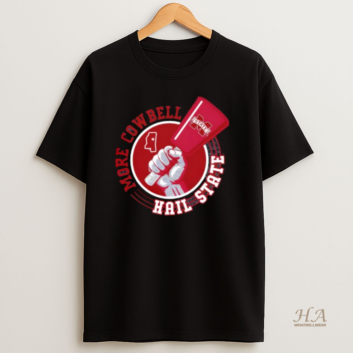 Official Mississippi State More Cowbell Hail State T Shirt