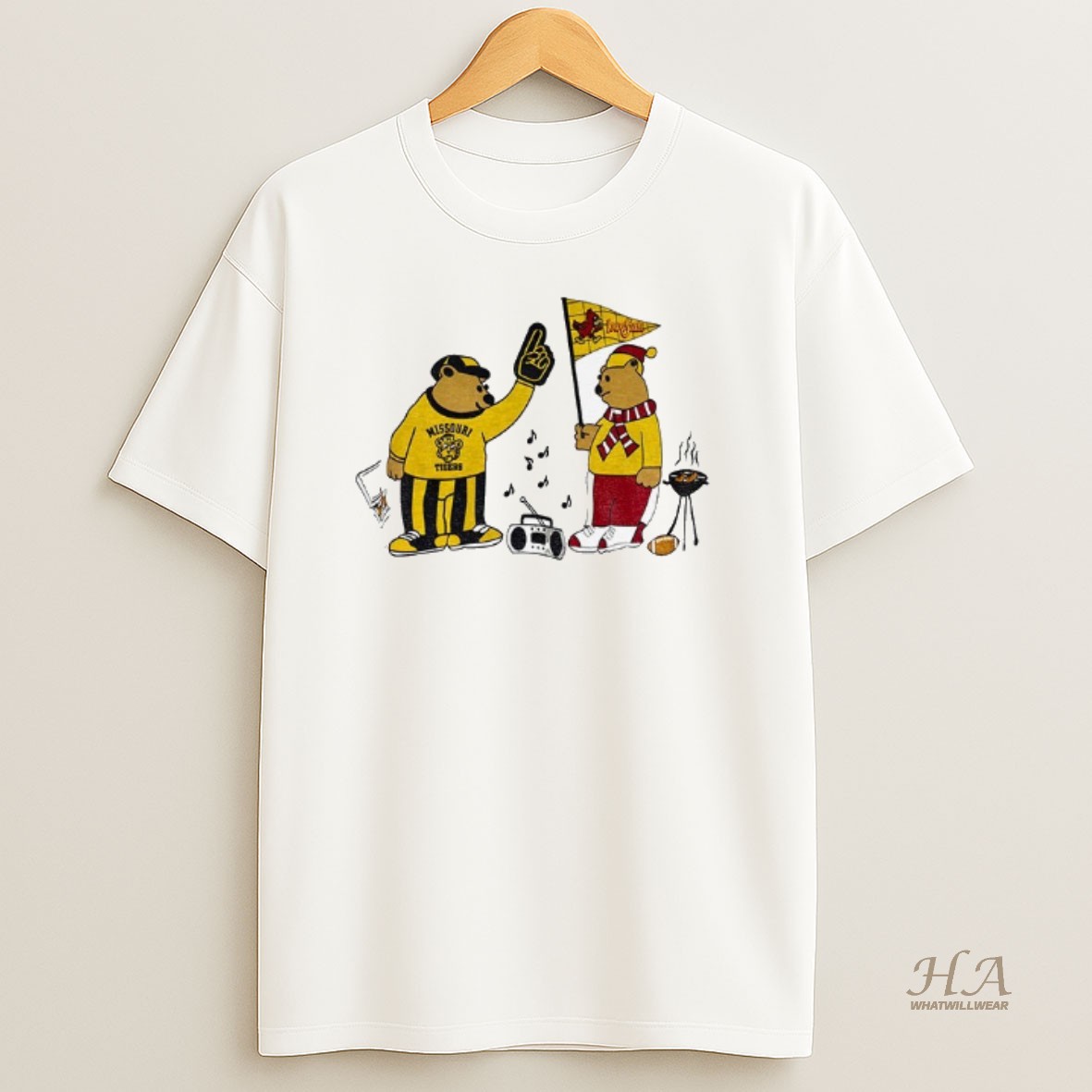 Official Missouri Tigers Vs Iowa State Cyclones Tailgating Fan Bears T Shirt
