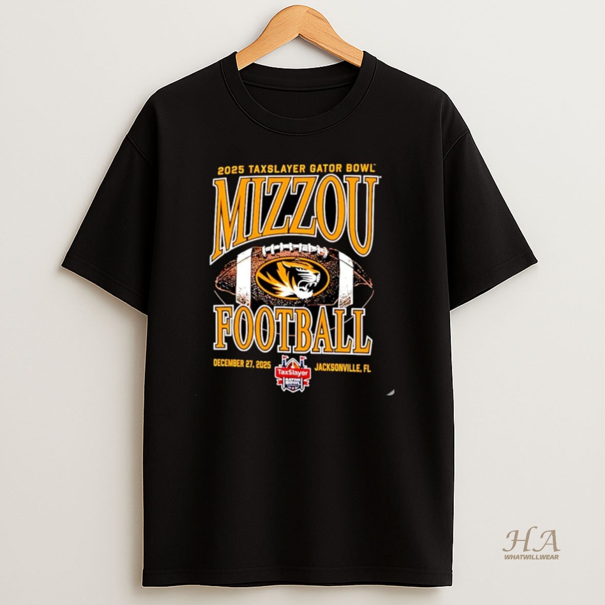 Official Mizzou Tigers 2025 Tax Slayer Gator Bowl Football Christmas T Shirt