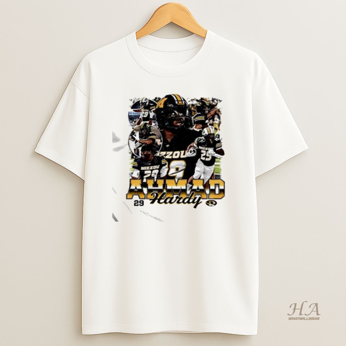 Official Mizzou Tigers Nil Ahmad Hardy 29 Player T Shirt