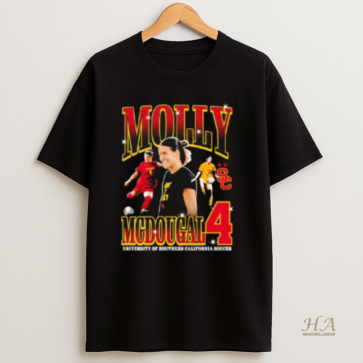 Official Molly Mcdougal Usc Trojans 90s T Shirt