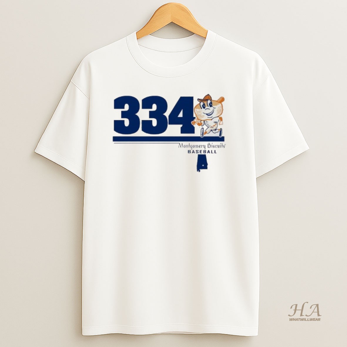 Official Montgomery Biscuits Baseball 334 T Shirt