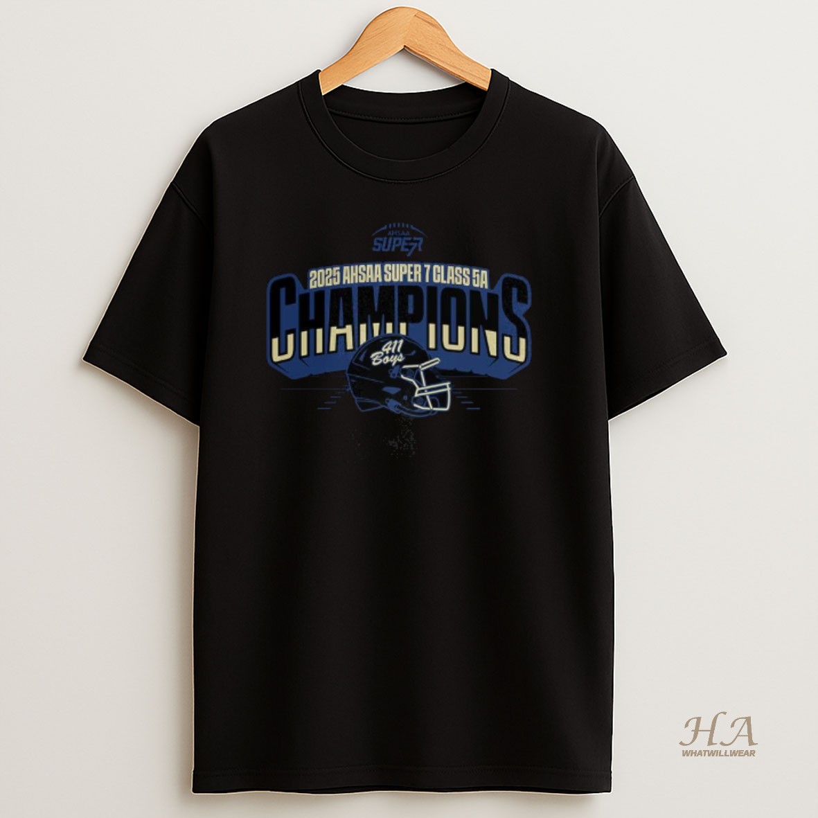 Official Moody 411 Boys 2025 Ahsaa Super 7 Class 5a State Champions T Shirt
