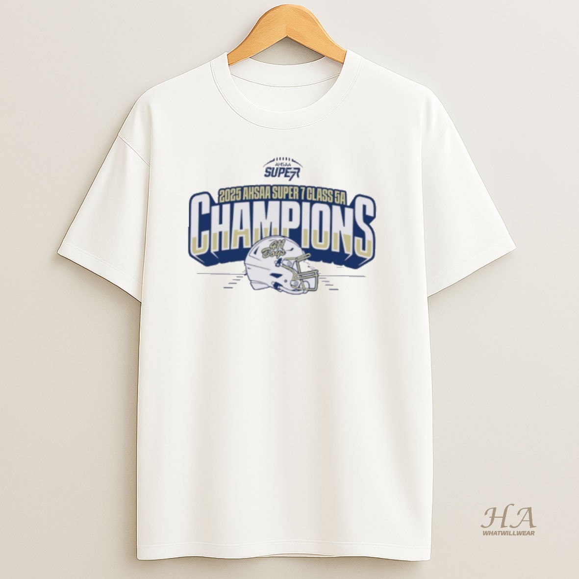 Official Moody Blue Devils 2025 Ahsaa Super 7 Class 5a State Champions T Shirt