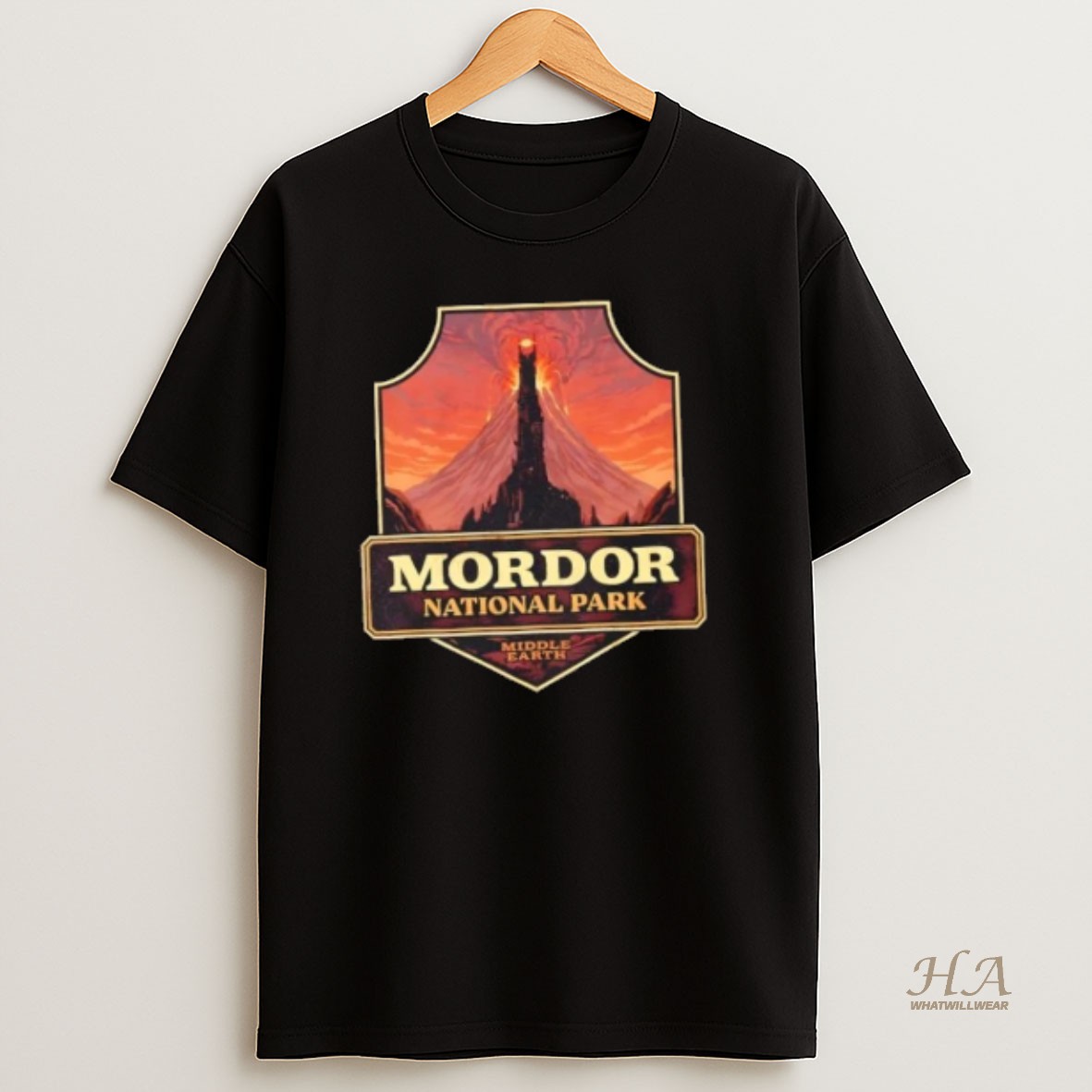 Official Mordor National Park Middle Earth T Shirt