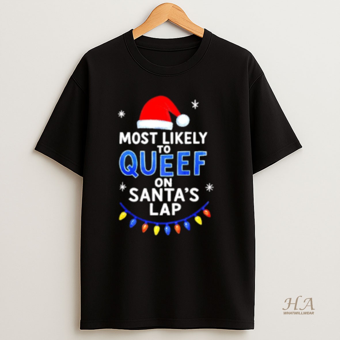 Official Most Likely To Queef On Santas Lap Christmas T Shirt