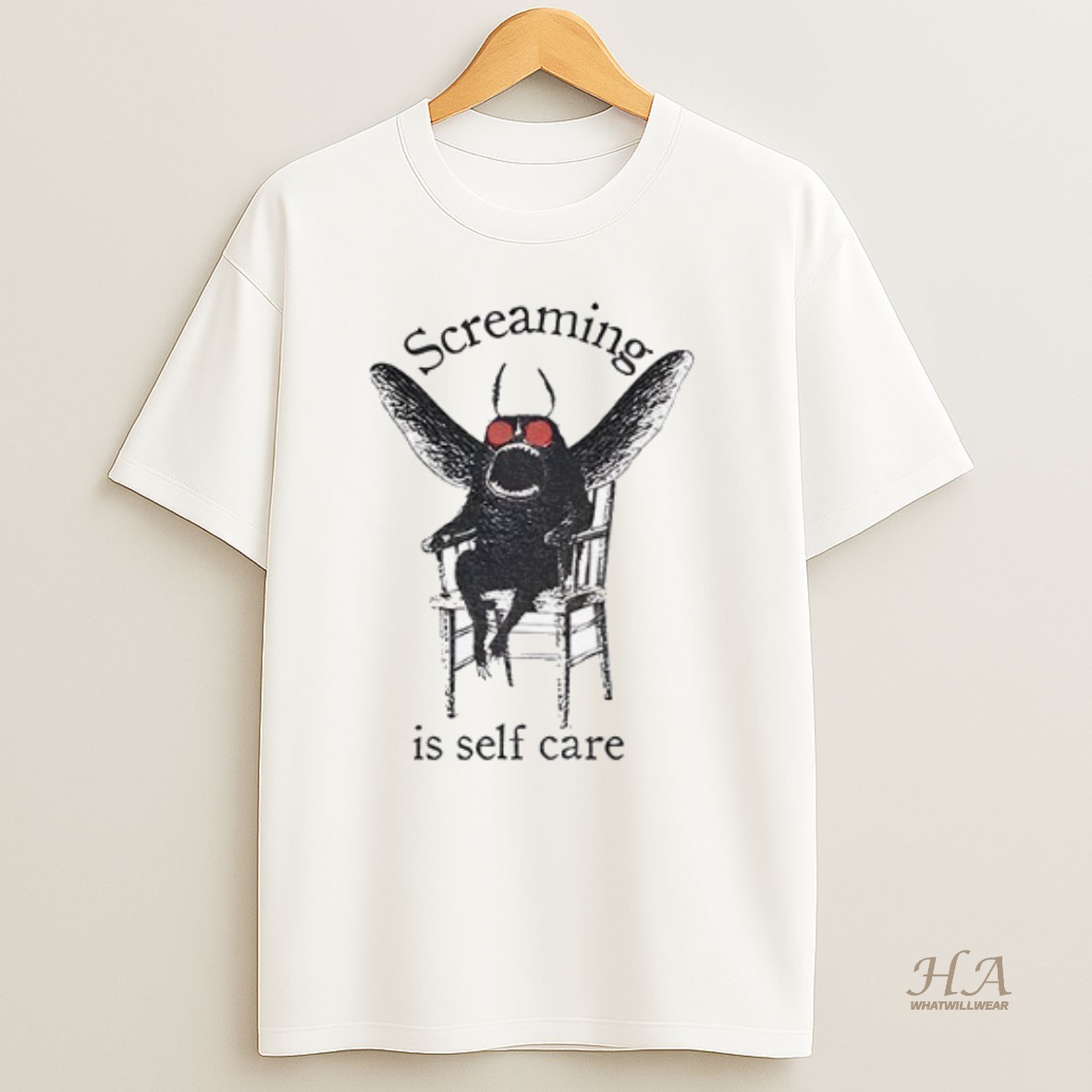 Official Mothman Shenanigan Screaming Is Self Care Shirt