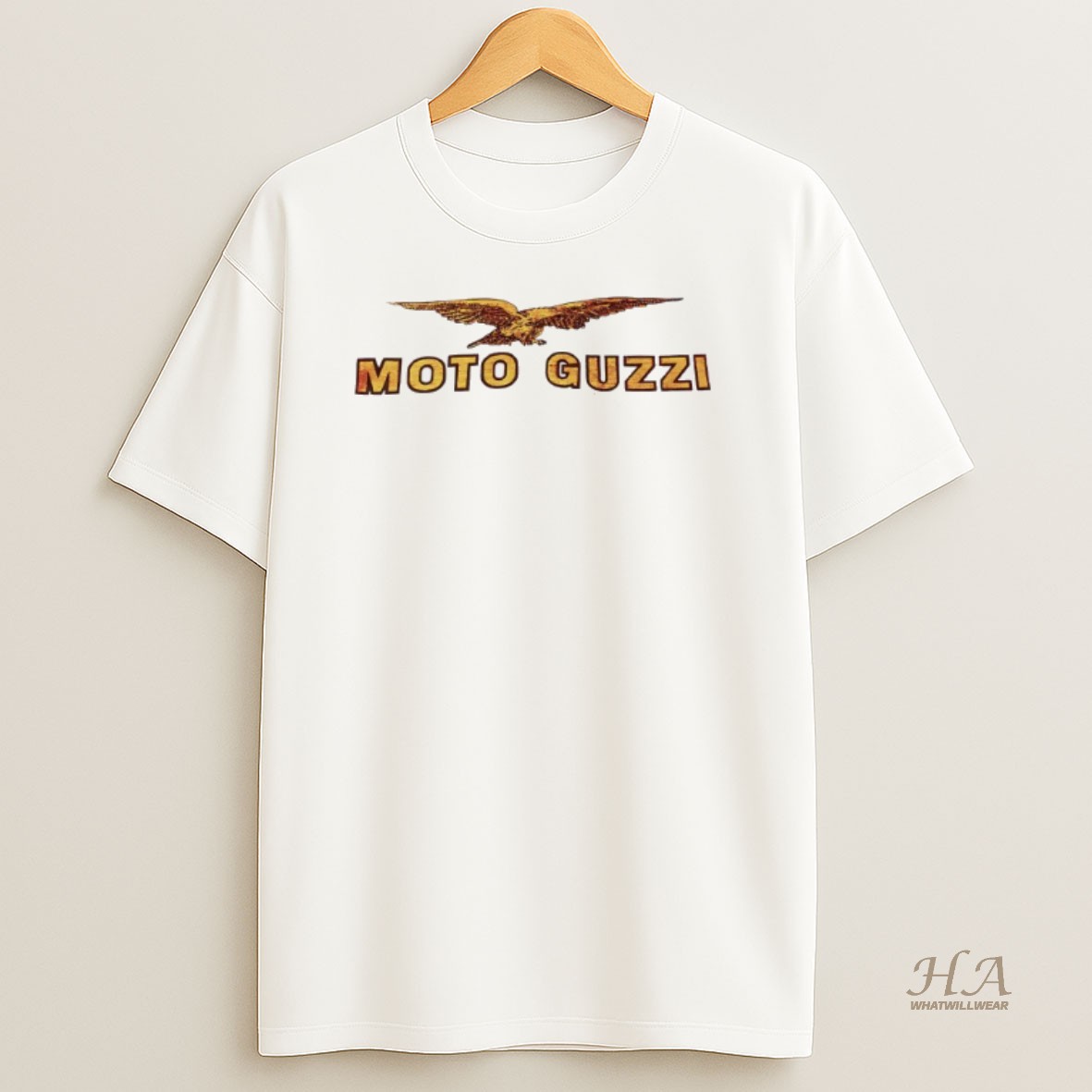 Official Moto Guzzi Logo Vintage Shirt