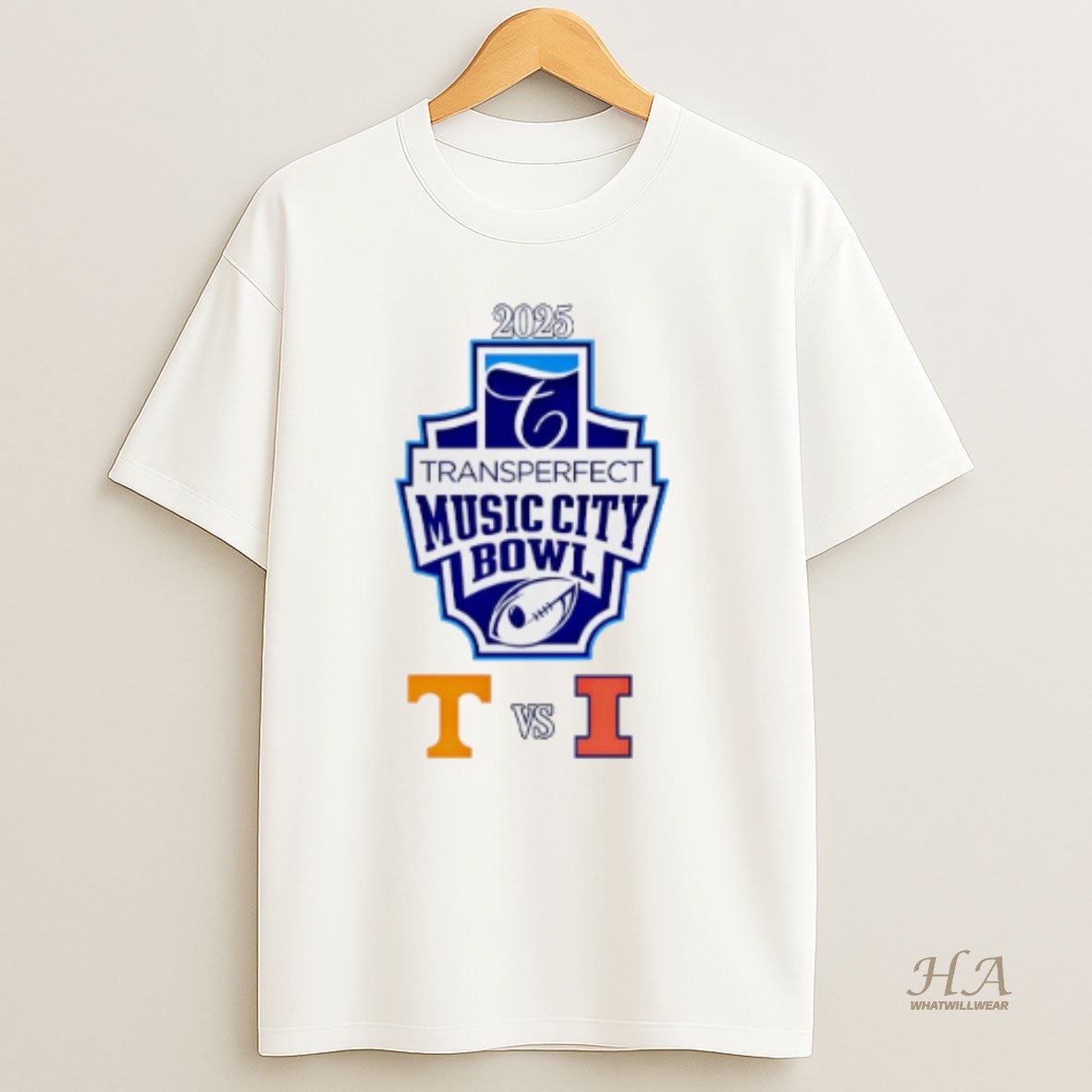 Official Music City Bowl 2025 Tennessee Vs Illinois Shirt
