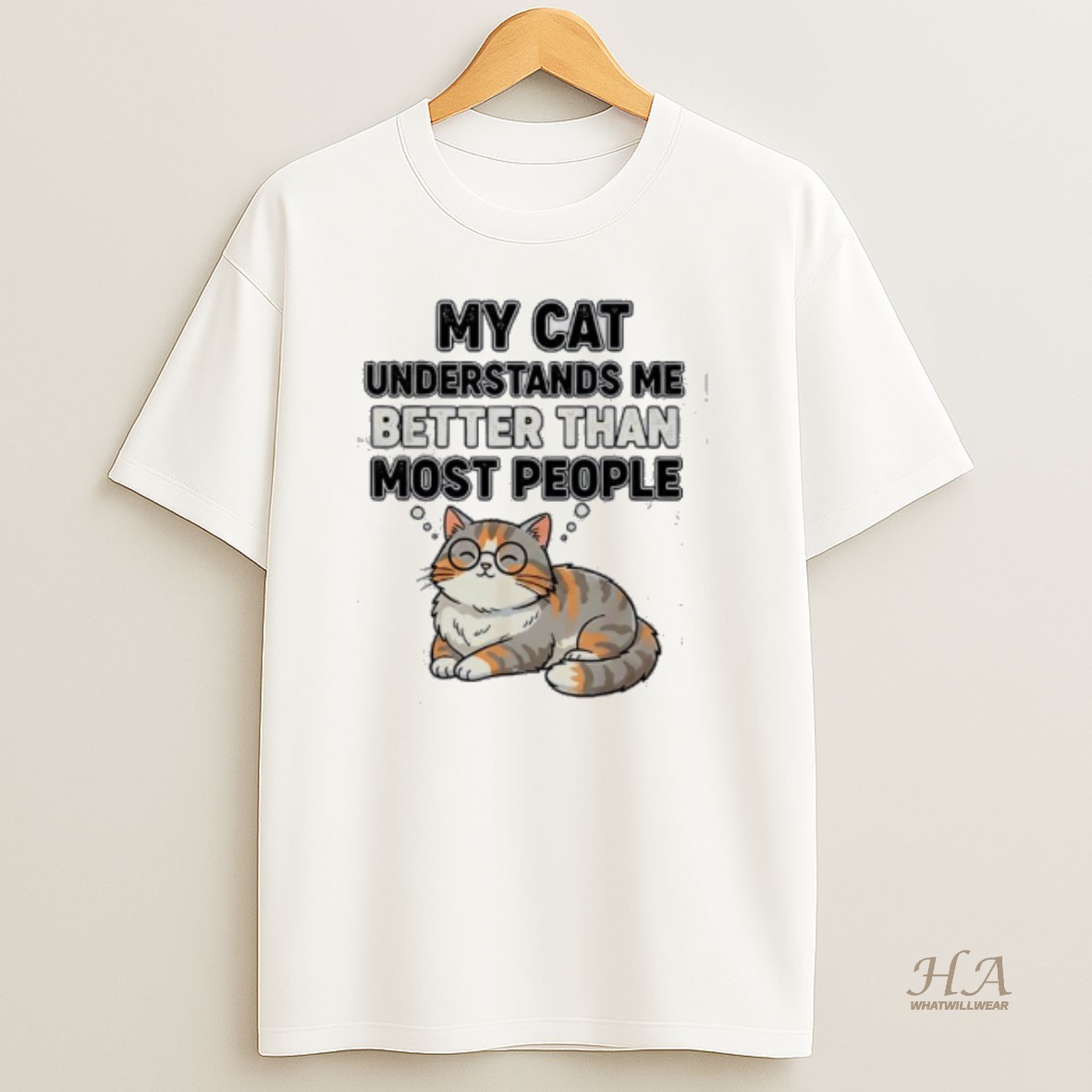 Official My Cat Understands Me Better Than Most People T Shirt