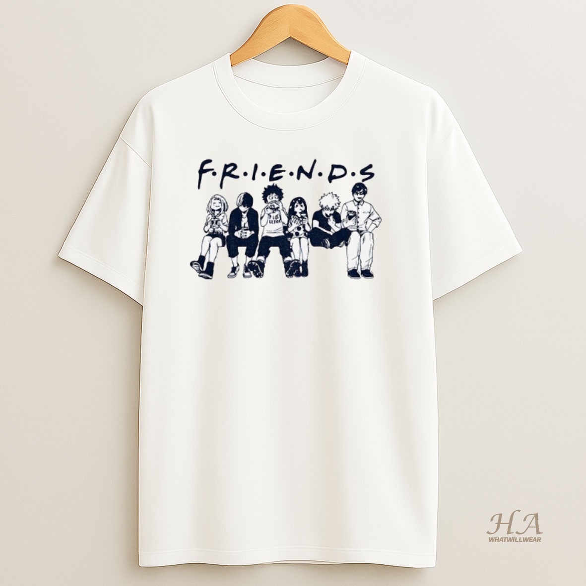 Official My Hero Academia Friends Anime Shirt