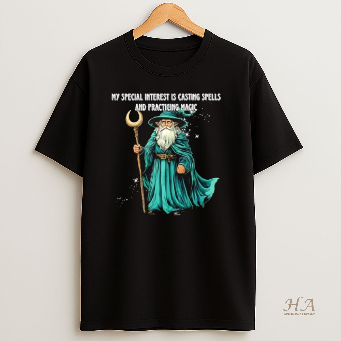Official My Special Interest Is Casting Spells And Practicing Magic Wizard T Shirt