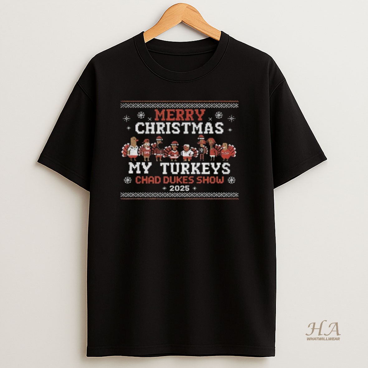 Official My Turkeys Chad Dukes Show 2025 Merry Christmas Shirt