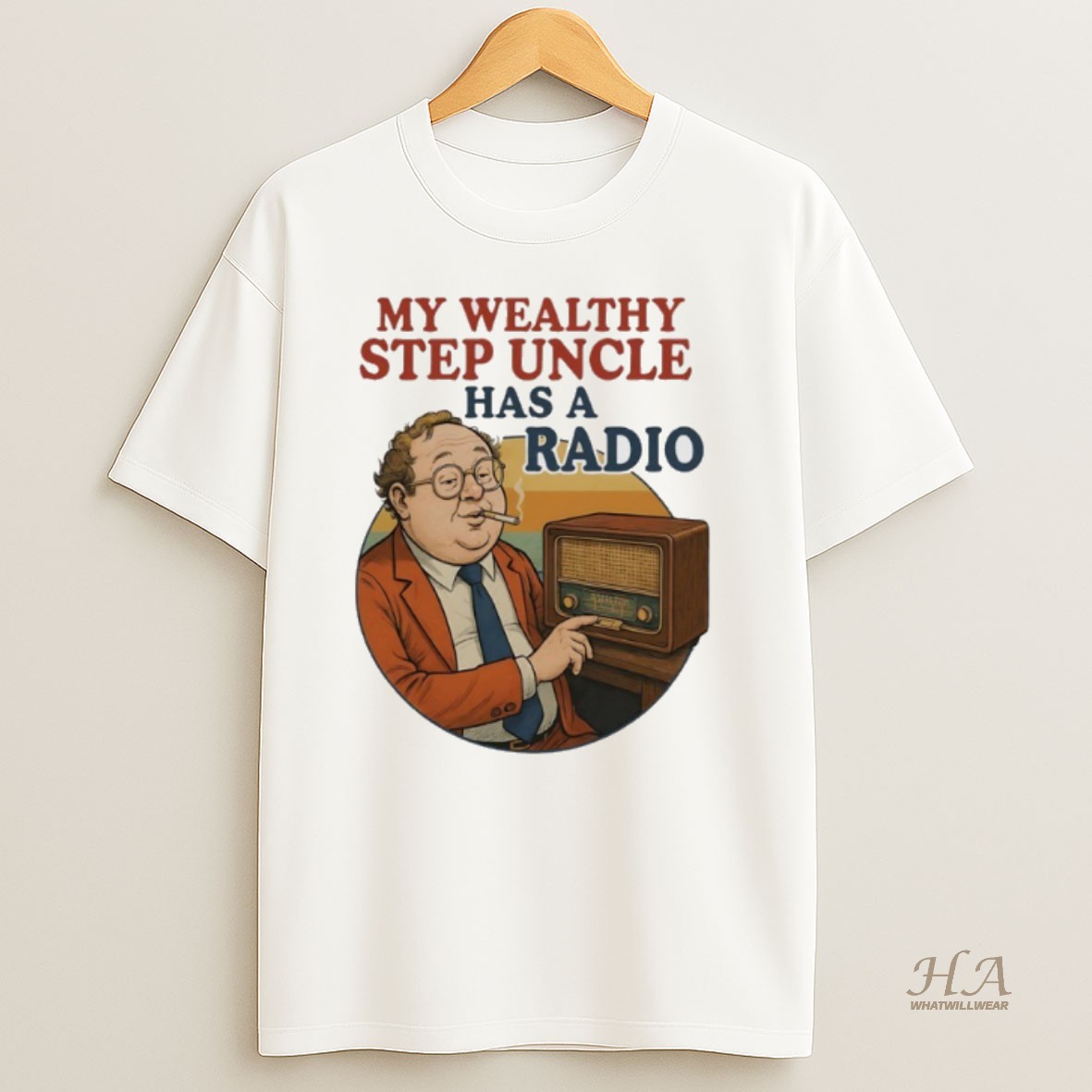 Official My Wealthy Step Uncle Has A Radio Vintage Shirt