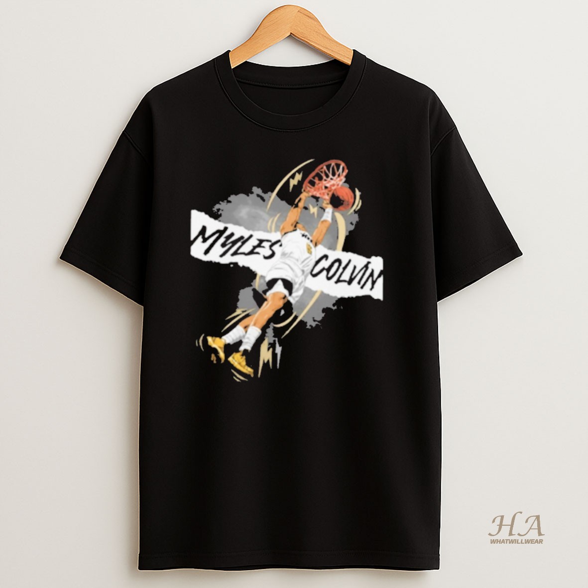 Official Myles Colvin Banner Wake Forest Demon Deacons Basketball T Shirt