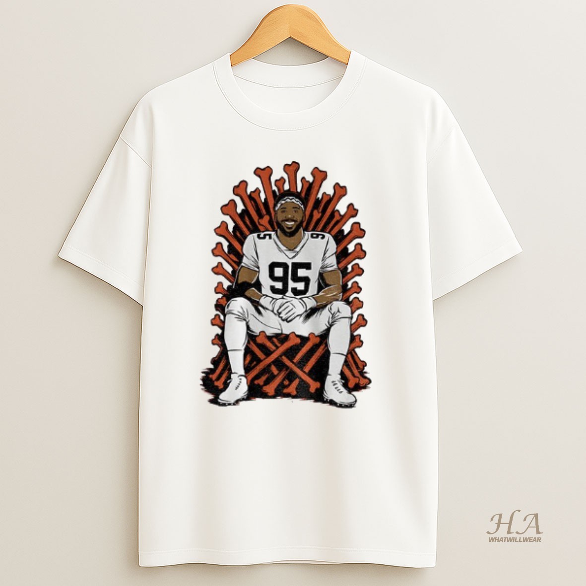 Official Myles Garrett Cleveland Browns Nfl Single Season Sack King T Shirt