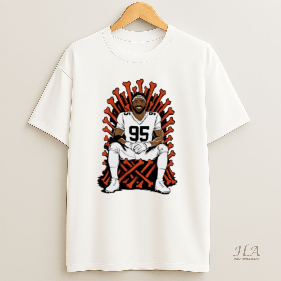 Official Myles Garrett Cleveland Browns Single Season Sack King T Shirt