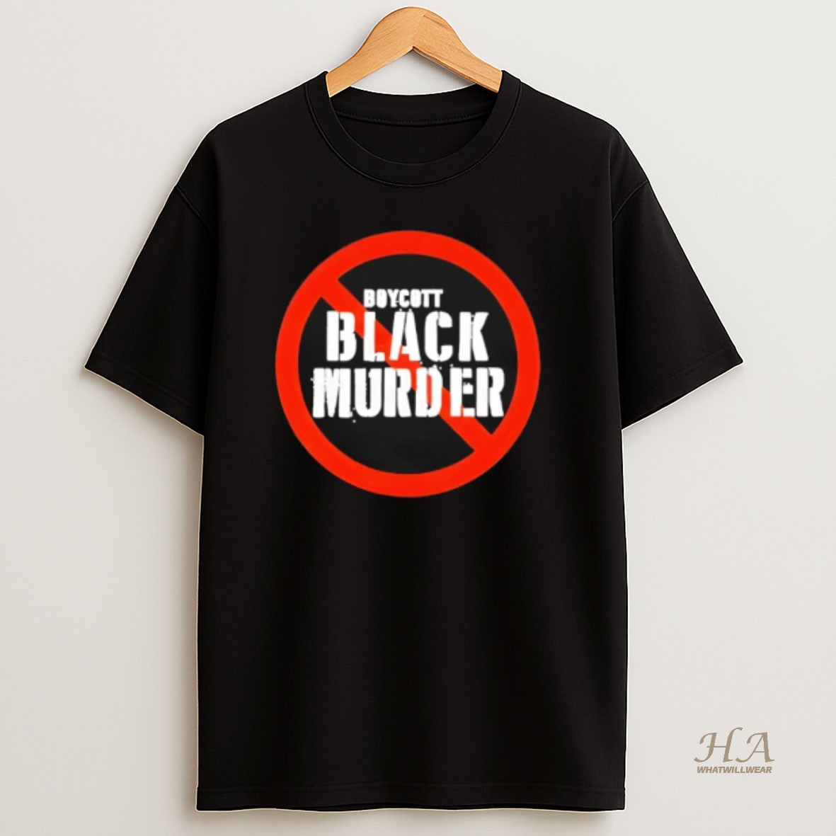 Official Mysonne Linen Boycott Black Murder T Shirt