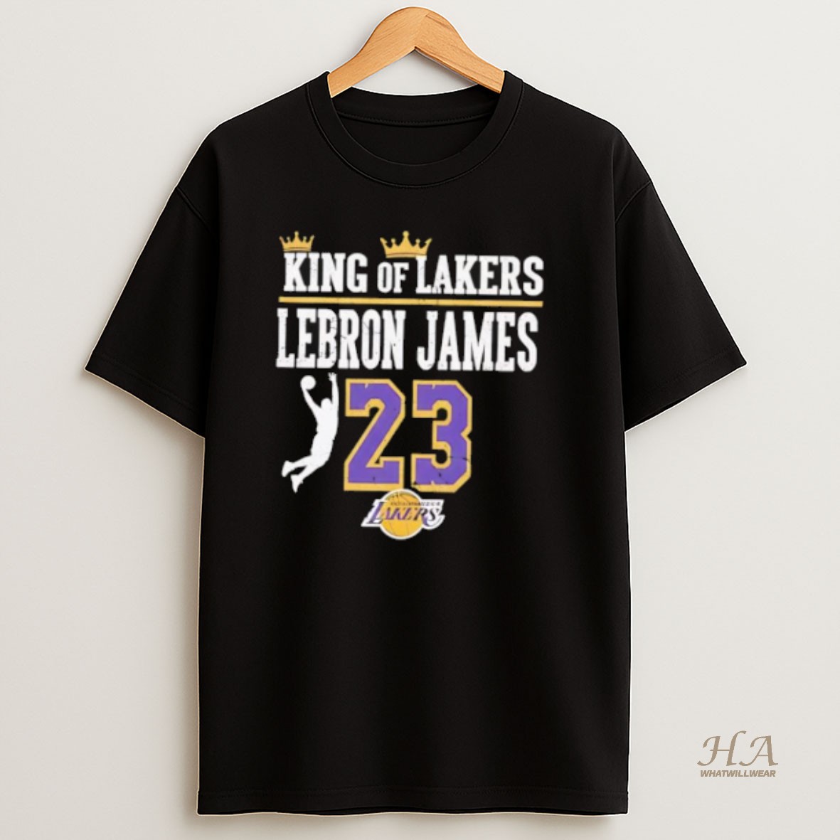 Official Nba Lebron James King Of Lakers 23 T Shirt