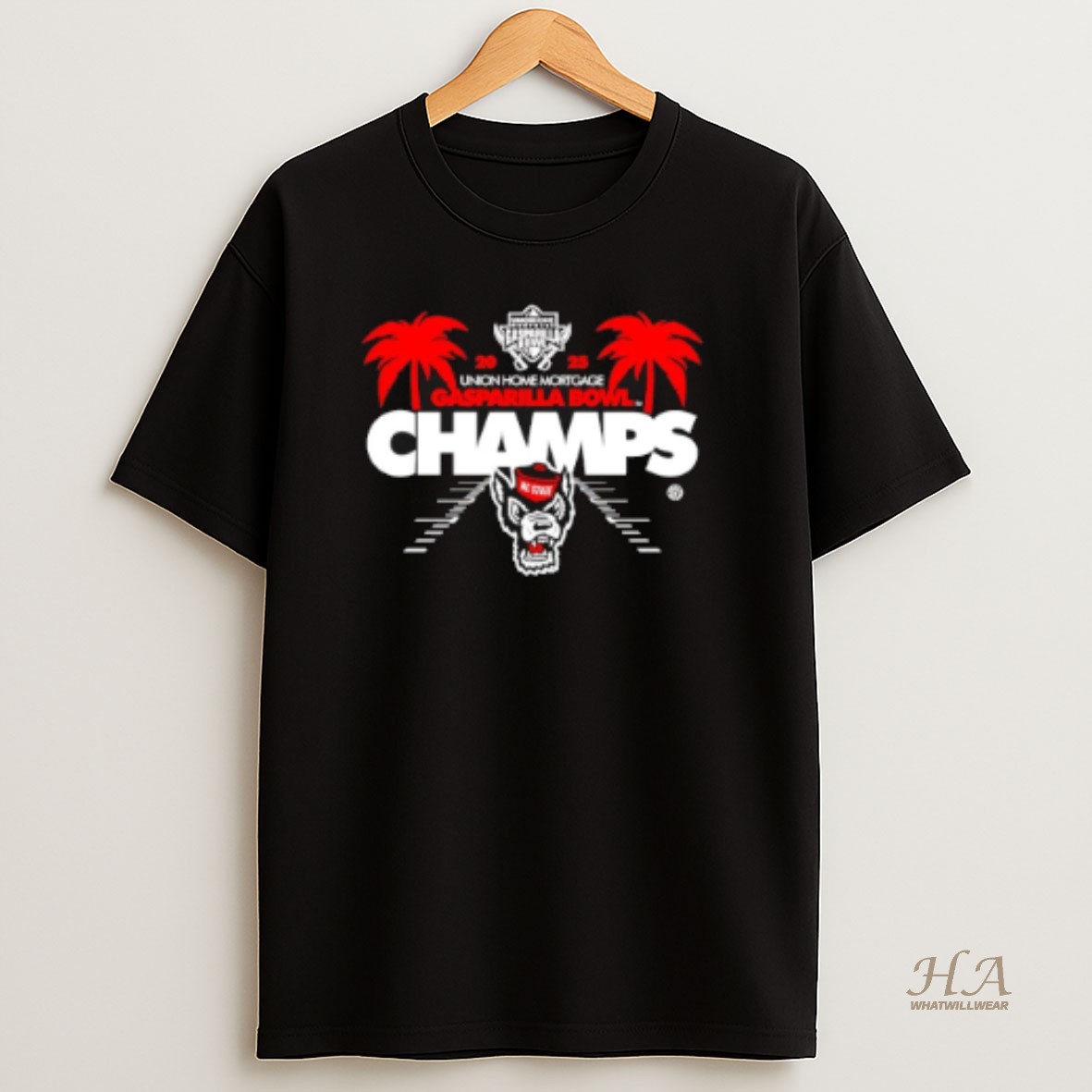 Official Nc State Wolfpack 2025 Gasparilla Bowl Champions T Shirt