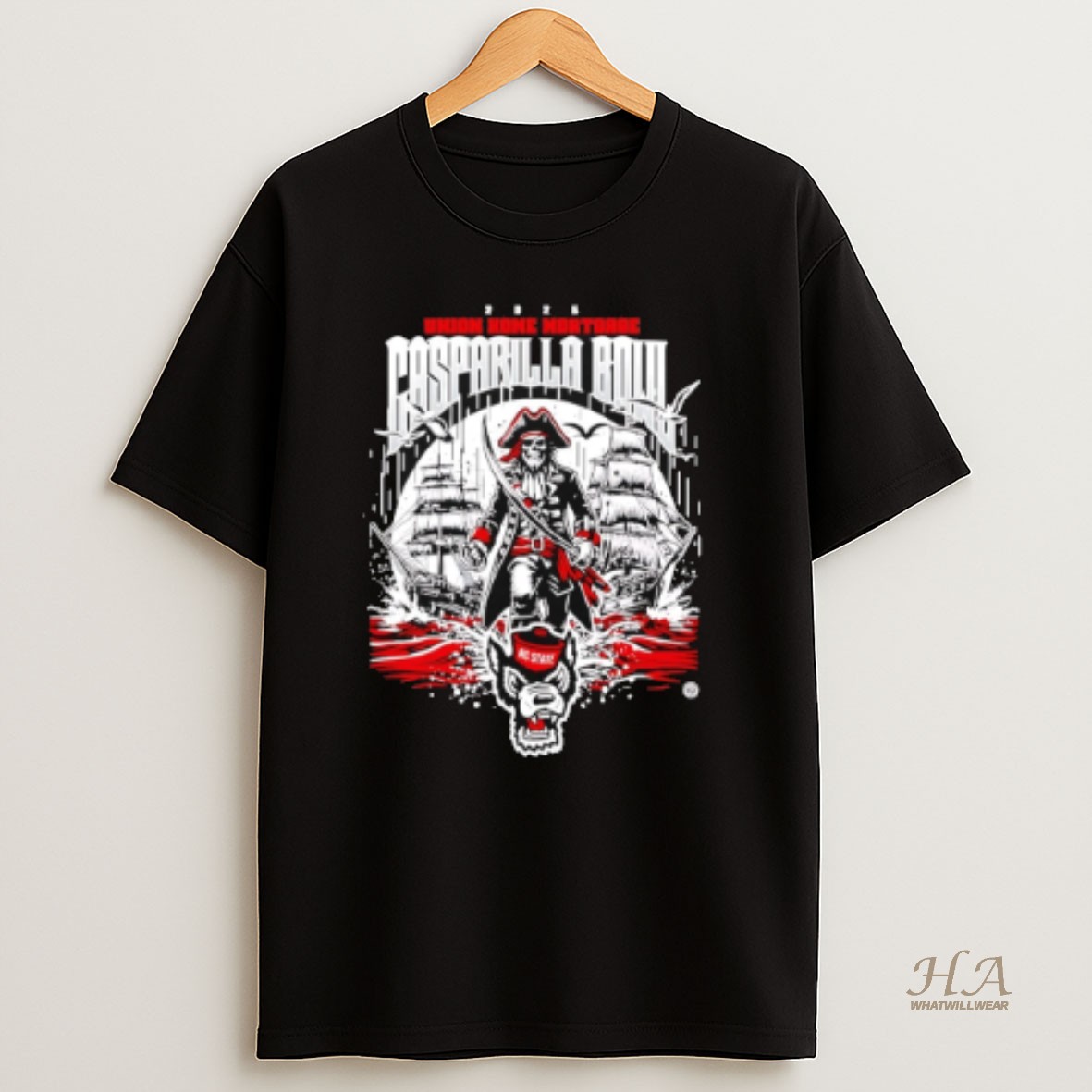 Official Nc State Wolfpack 2025 Gasparilla Bowl Champions Graphic T Shirt