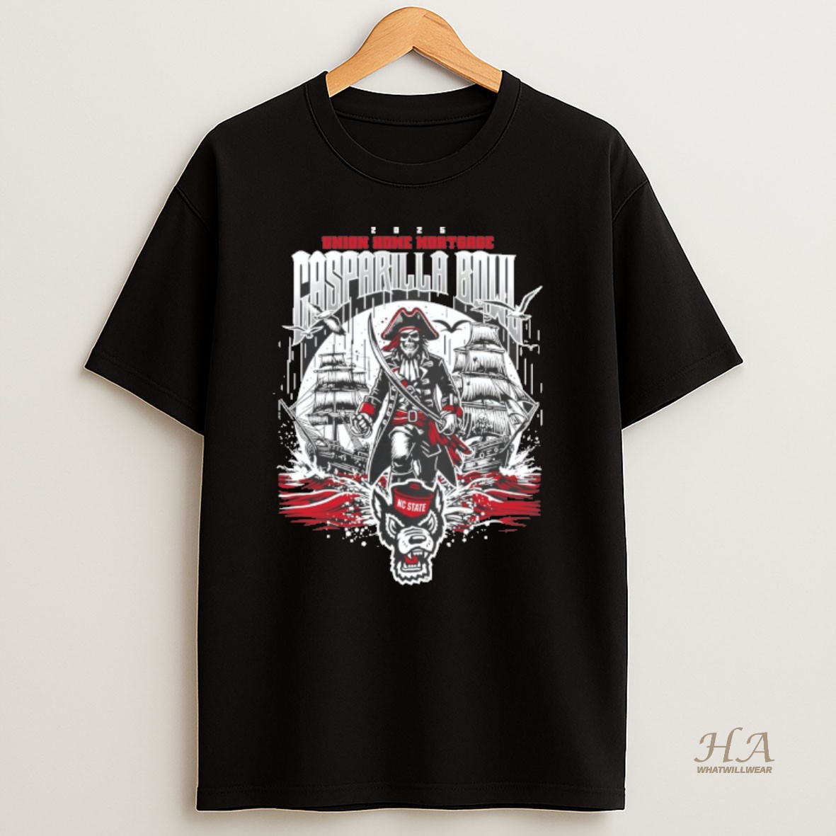 Official Nc State Wolfpack 2025 Union Home Mortgage Gasparilla Bowl Graphic T Shirt