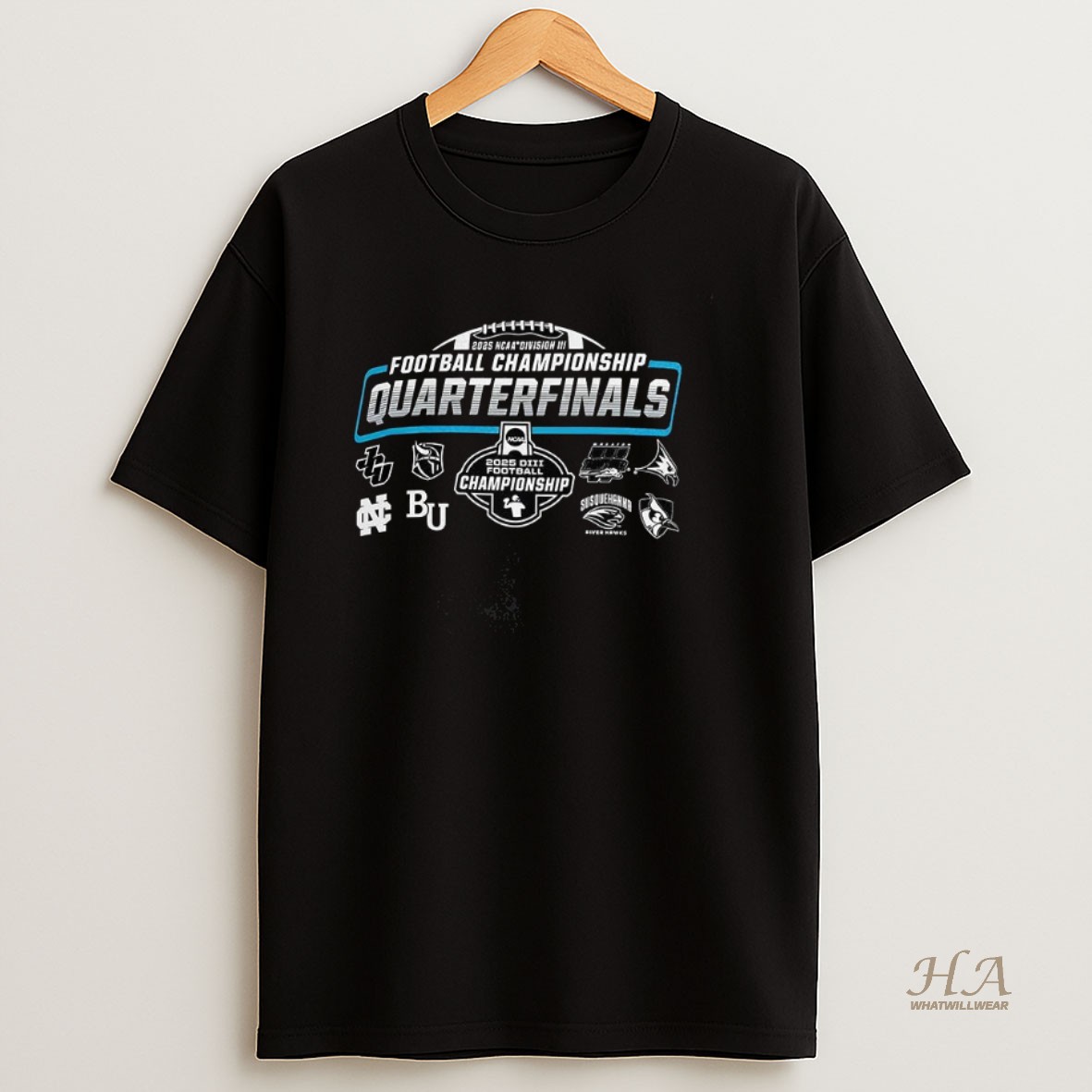 Official Ncaa Division Iii Football Quarterfinals 2025 Championship Sport Teams Logo Shirt