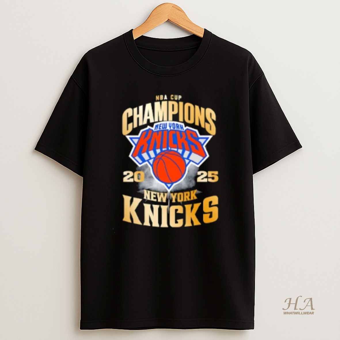 Official Ny Knicks 2025 Nba Cup Champions Mvp Vintage T Shirt
