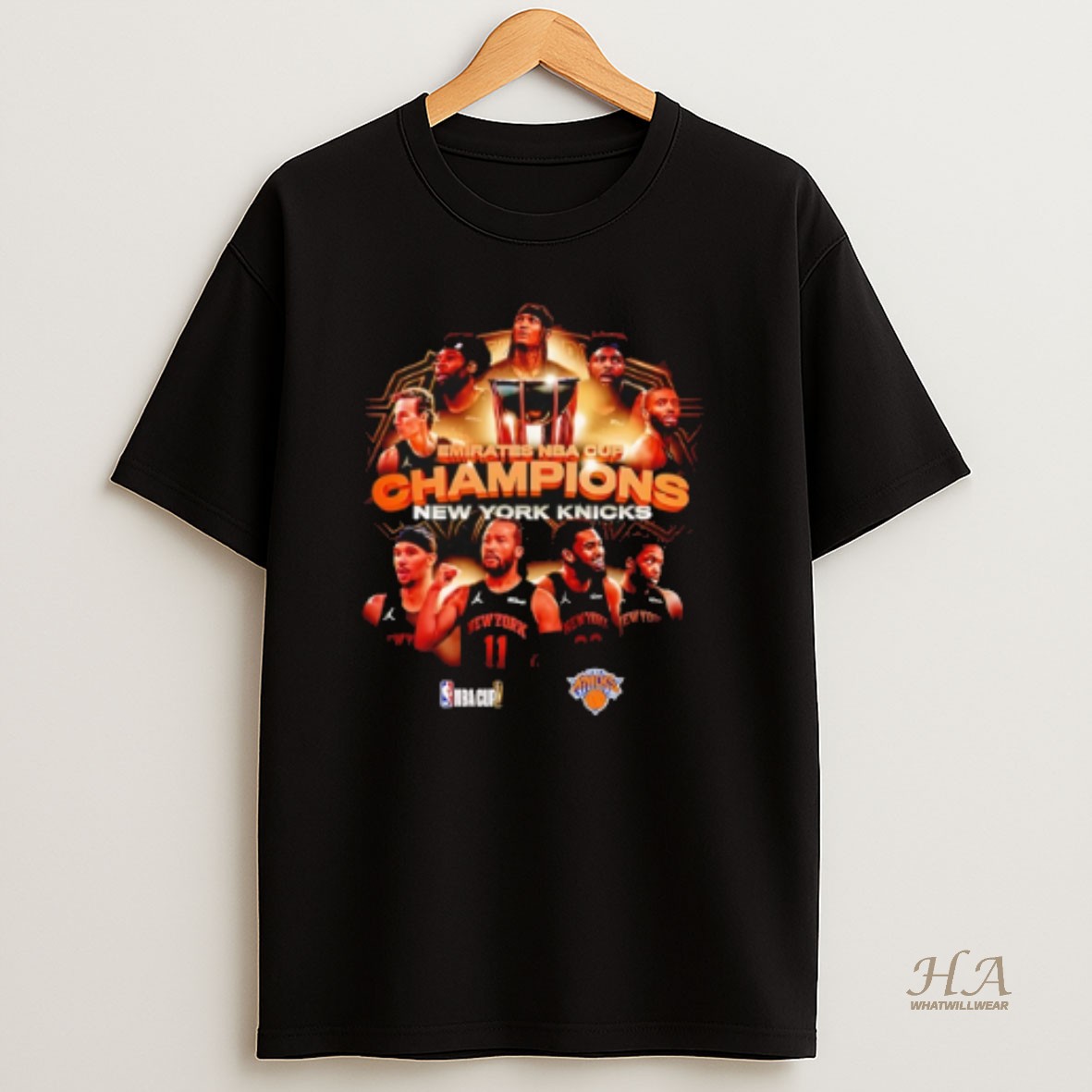 Official Ny Knicks Emirates Nba Cup Champions 2025 Graphic T Shirt