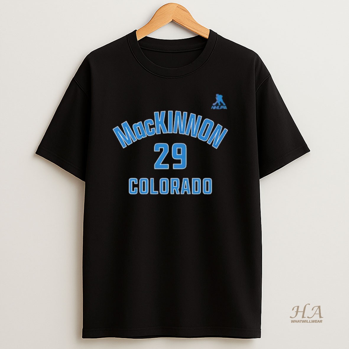 Official Nathan Mackinnon 29 Colorado Avalanche Hockey Name And Number Shirt