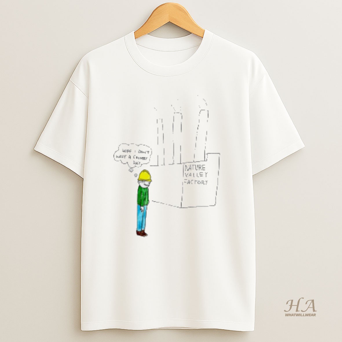 Official Nature Valley Factory Hope I Dont Have A Crumby Day Paint T Shirt