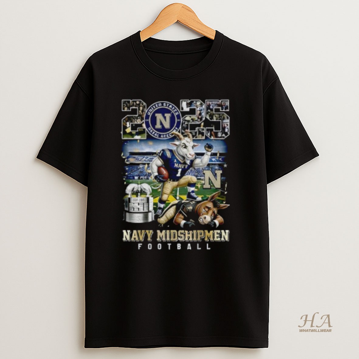 Official Navy Midshipmen Football Defeat Army Black Knights 2025 T Shirt