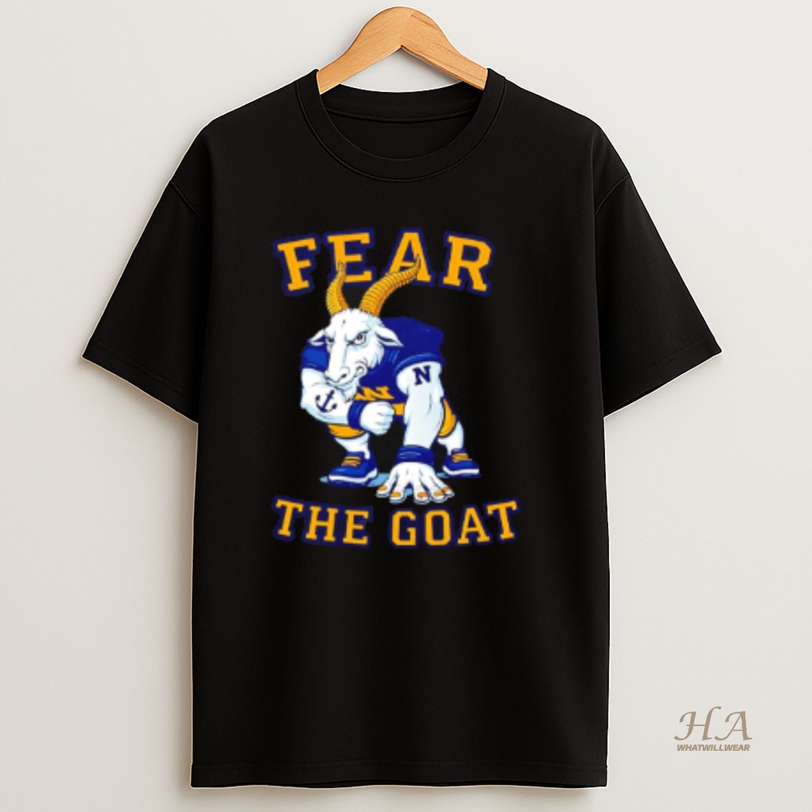 Official Navy Midshipmen Navy Fear The Goat T Shirt