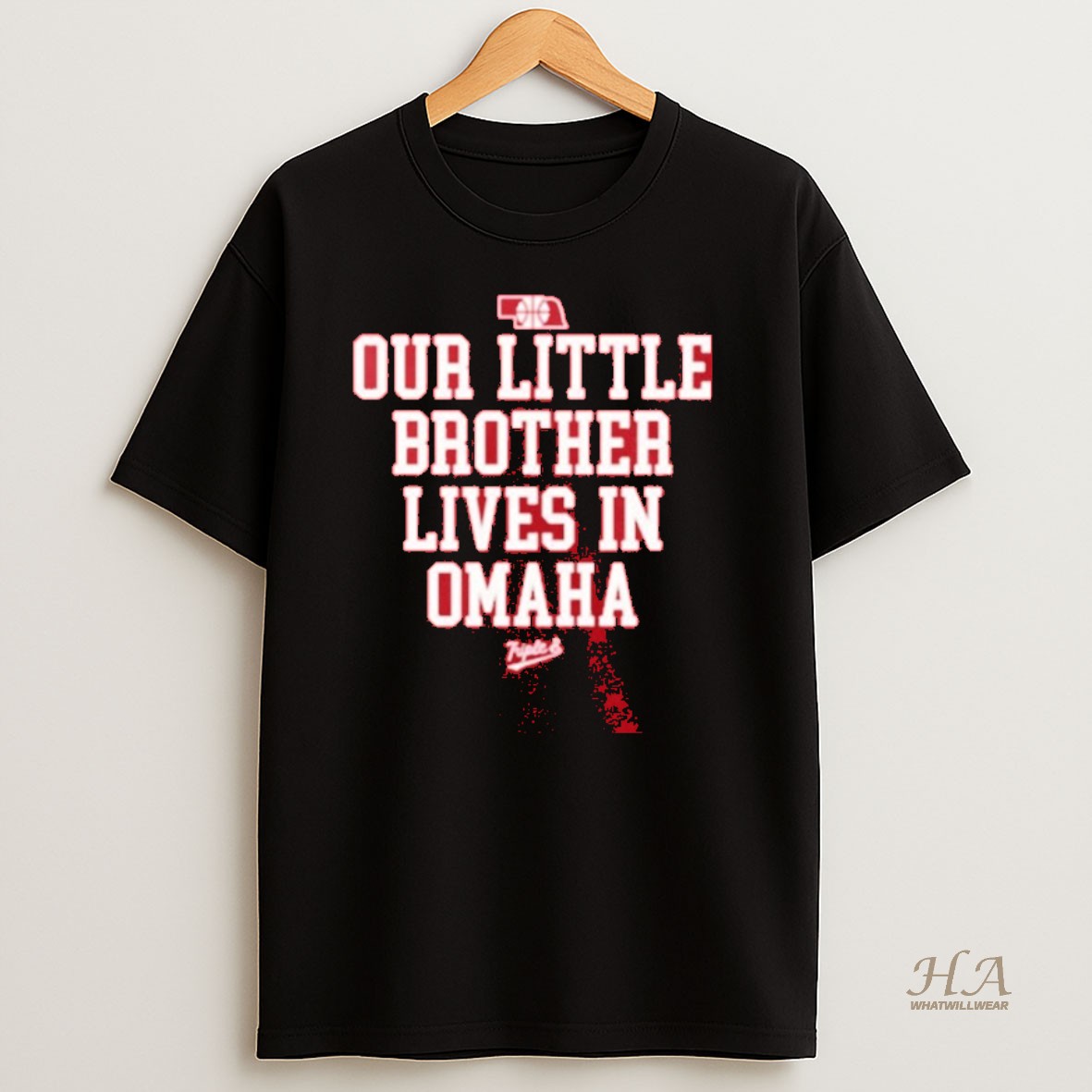 Official Nebraska Cornhuskers Rivalry Our Little Brother Lives In Omaha Shirt