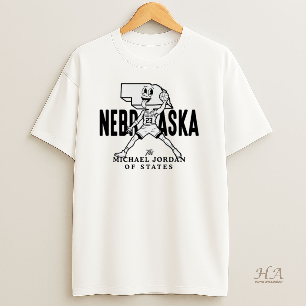 Official Nebraska The Michael Jordan Of States T Shirt