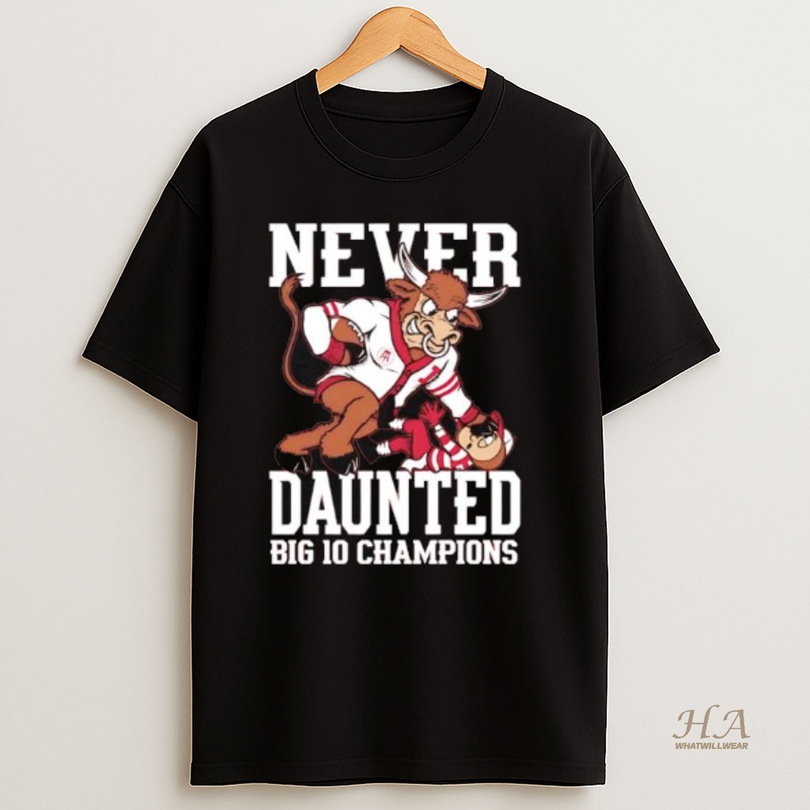 Official Never Daunted Hoosier The Bison Big 10 Champions T Shirt