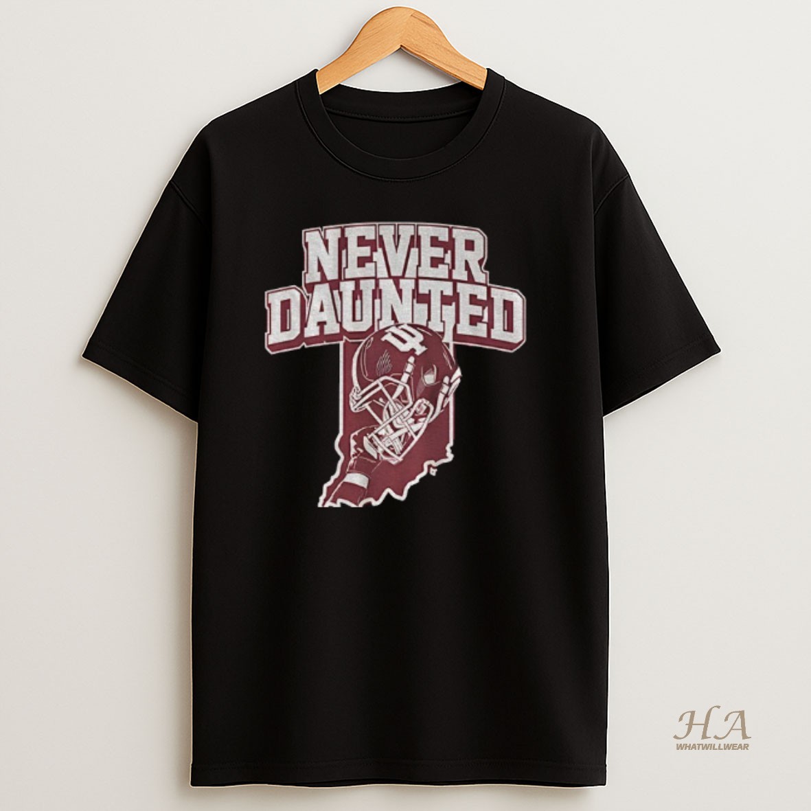 Official Never Daunted Indiana Hoosiers Big Ten Football Champions 2025 T Shirt