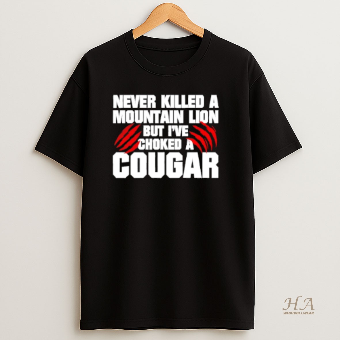 Official Never Killed A Mountain Lion But Ive Choked A Cougar T Shirt