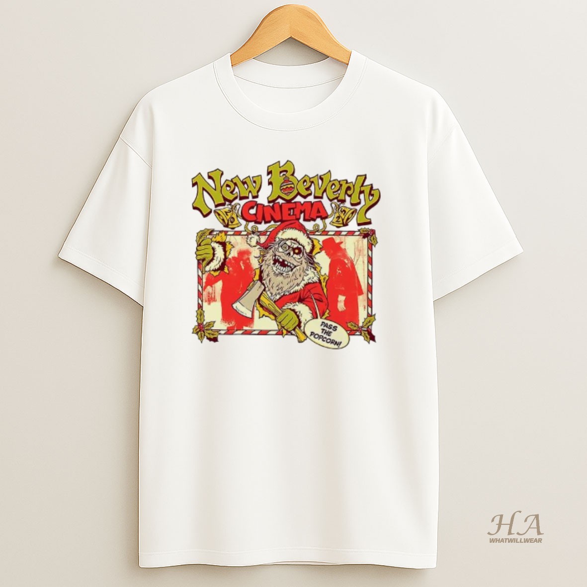 Official New Beverly Cinema Pass The Popcorn T Shirt