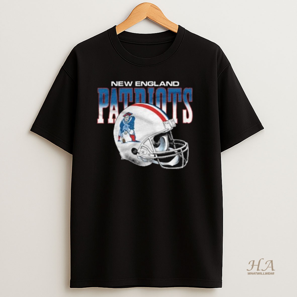 Official New England Patriots Gradient Alt Helmet Long Sleve Shirt