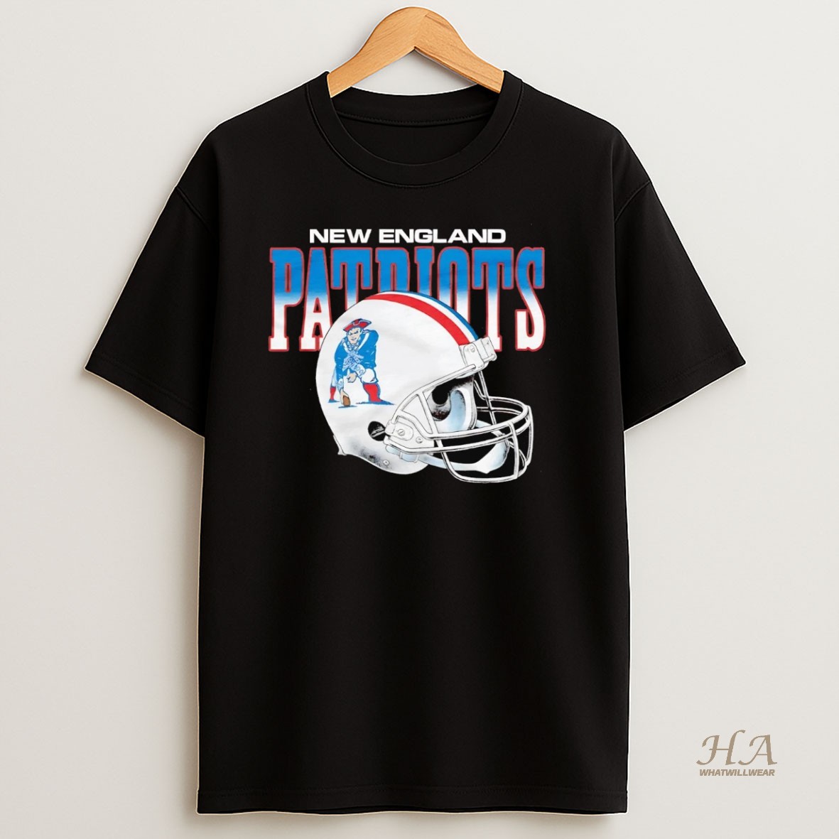 Official New England Patriots Gradient Helmet Shirt