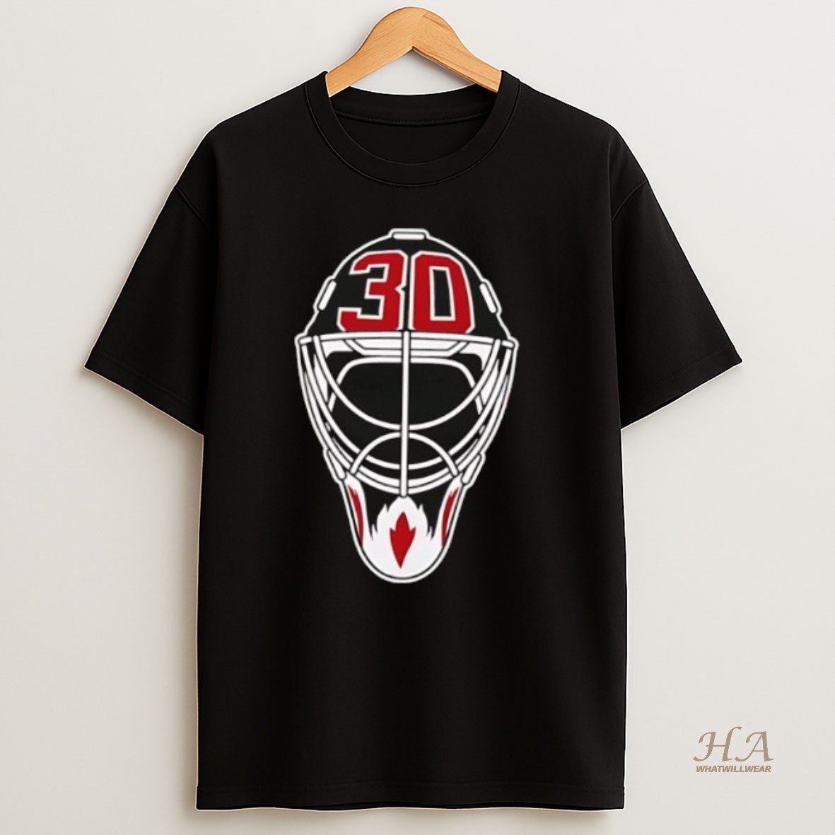 Official New Jersey Devils Player Helmet Number 30 Shirt
