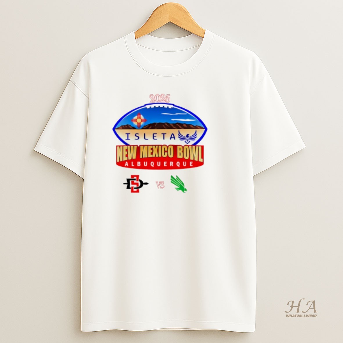 Official New Mexico Bowl 2025 North Texas Vs San Diego State Shirt