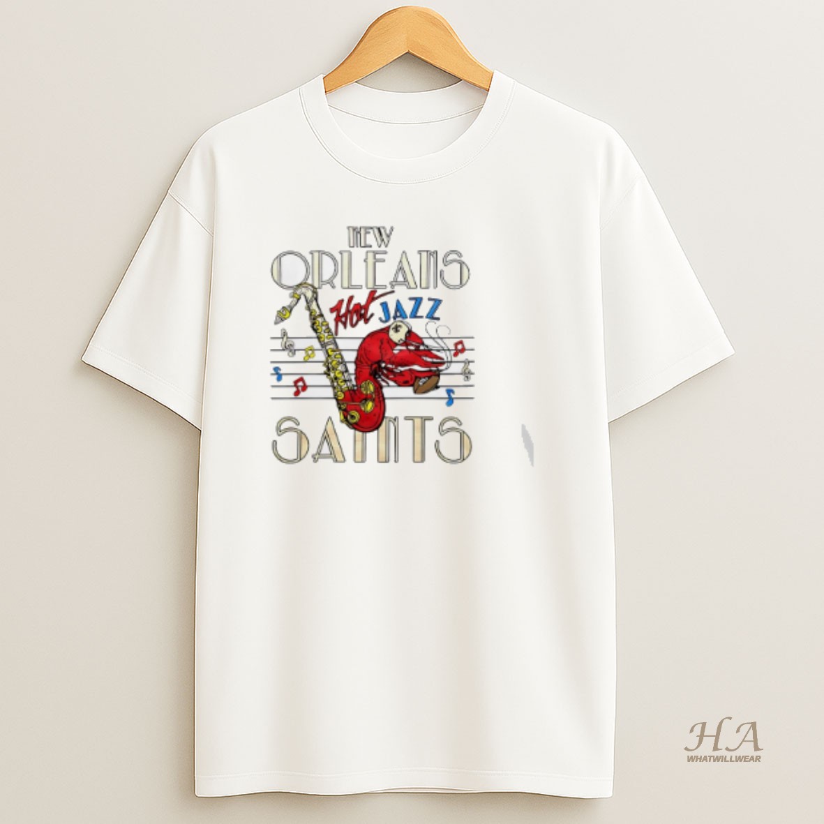 Official New Orleans Saints Hot Jazz T Shirt